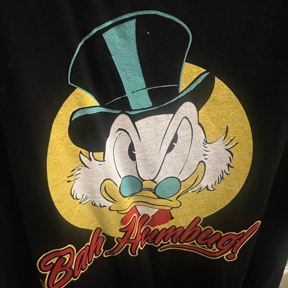 Torrid Disney Scrooge McDuck Crew Neck Split Hem Top 1X (14-16) - Picture 7 of 10